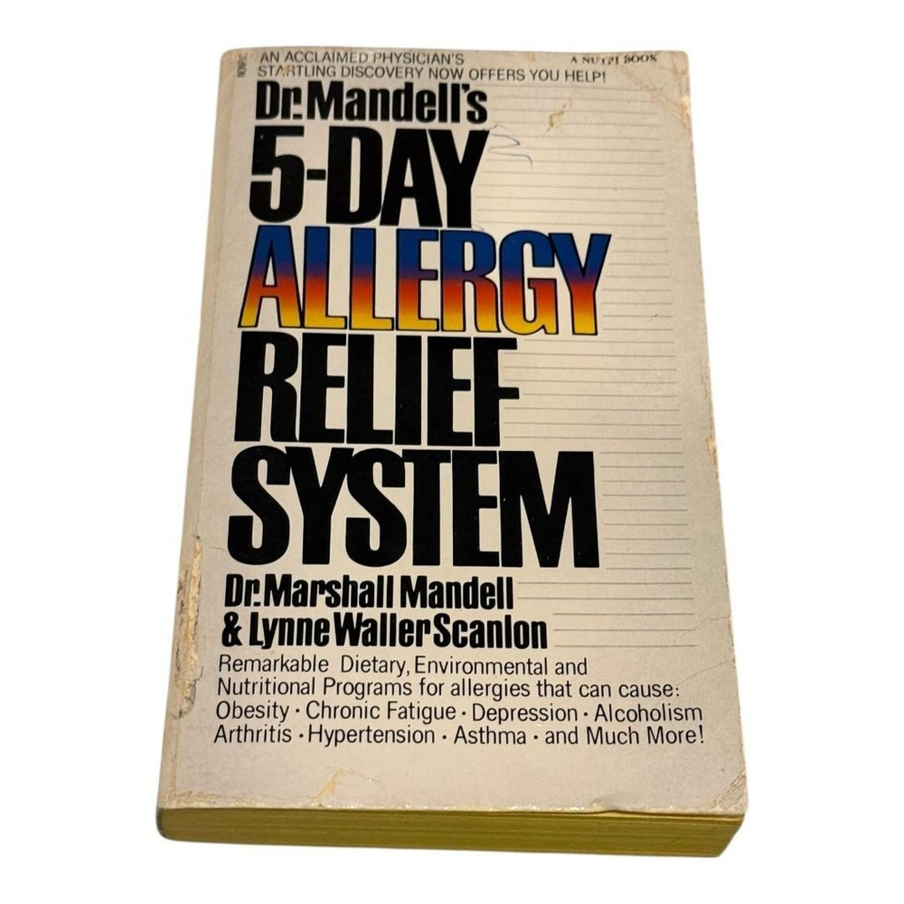 Vintage Dr. Mandell's 5-Day Allergy Relief System Paperback by Mandell Scanlon